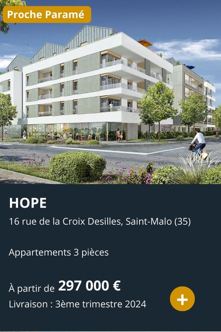 Appartement neuf quartier Paramé à Saint-Malo