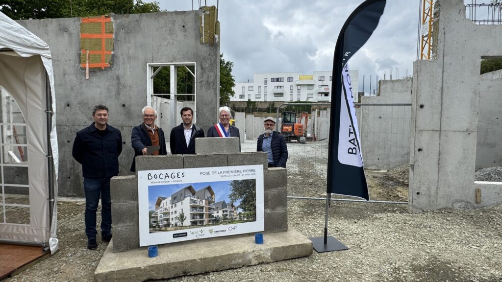 Actualité Vezin-le-Coquet : Pose de la première pierre de la résidence BOCAGES