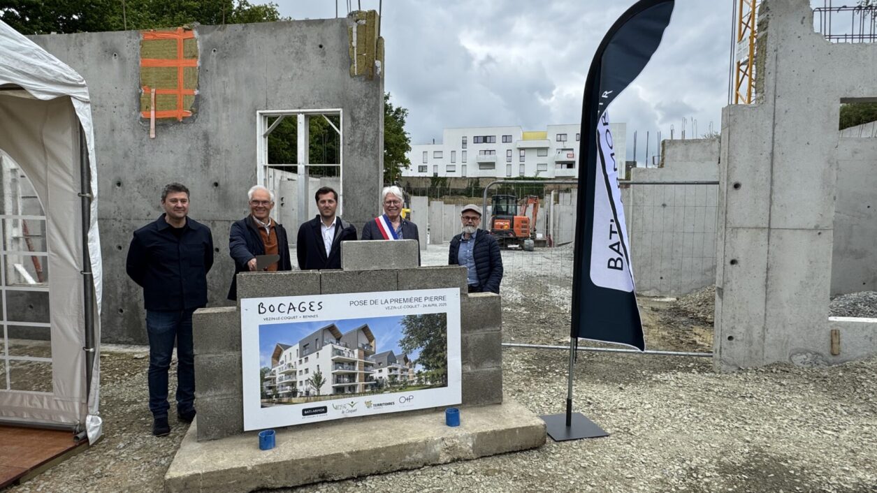 Actualité Vezin-le-Coquet : Pose de la première pierre de la résidence BOCAGES