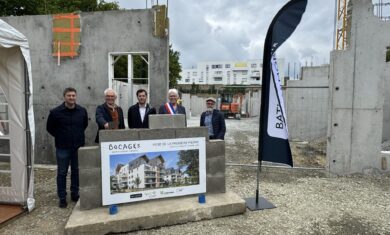 Actualité Vezin-le-Coquet : Pose de la première pierre de la résidence BOCAGES