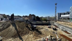 Démarrage des travaux des bureaux de Samsic par Bati Armor