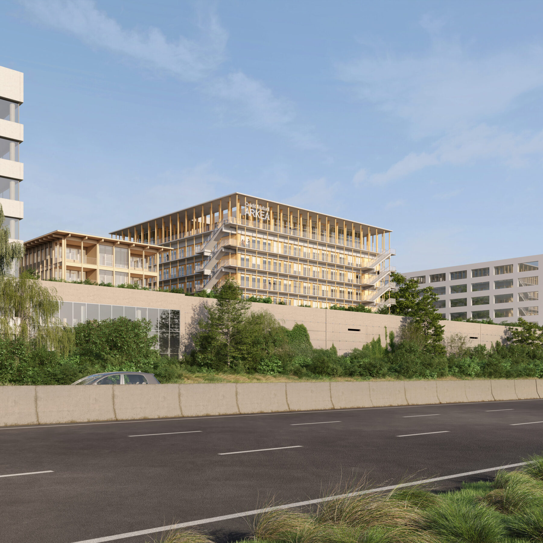Bureaux à louer à Rennes, ZAC de la Courrouze, programme Vista