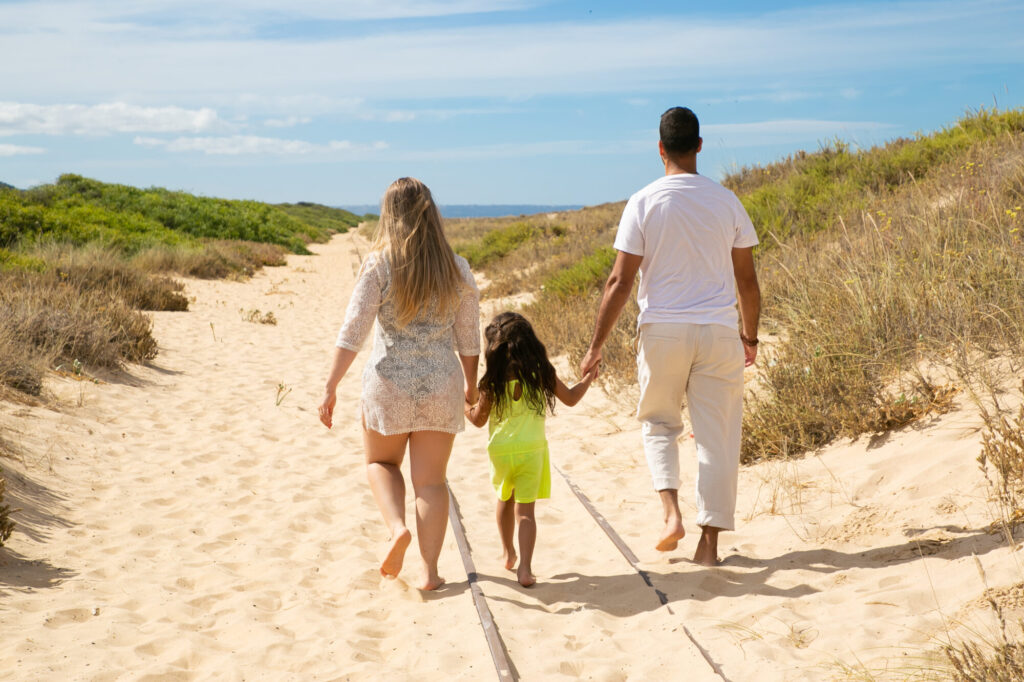Plage famille